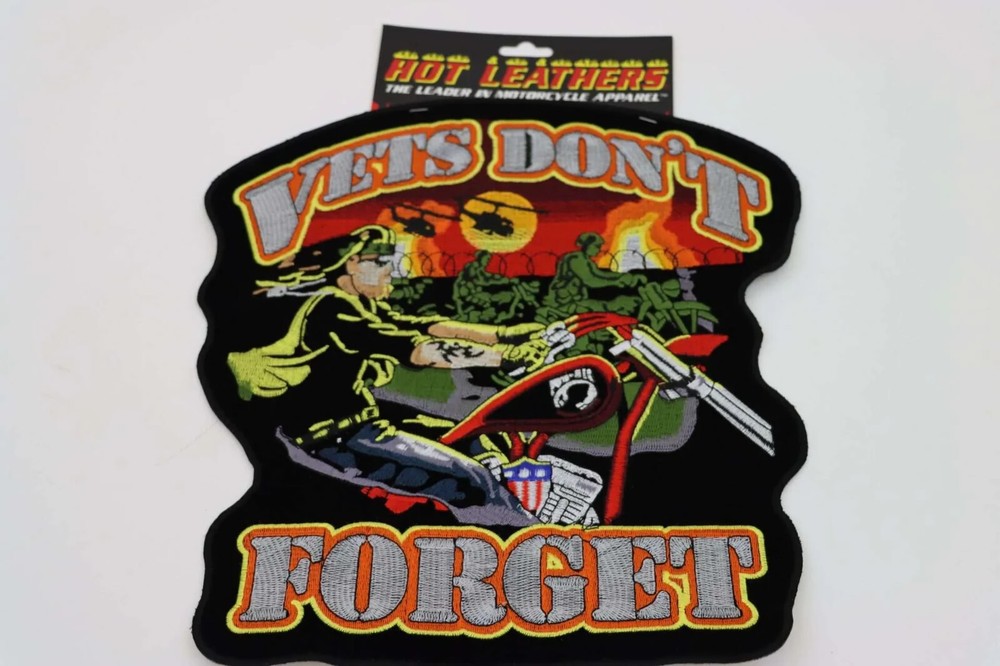 Large Vets Don't Forget Jacket Patch