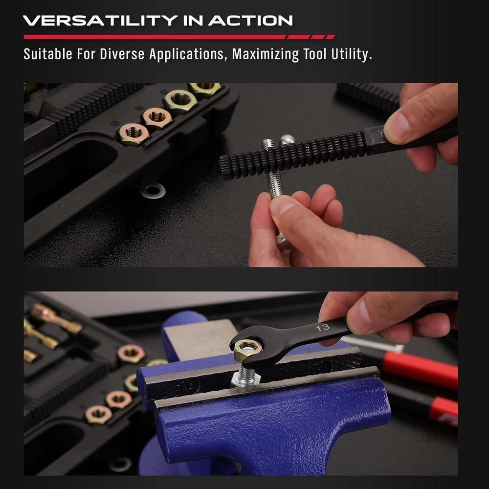 Efficient 49PCS Thread Chaser Tool Set - Metric & SAE with Color-Coded Taps