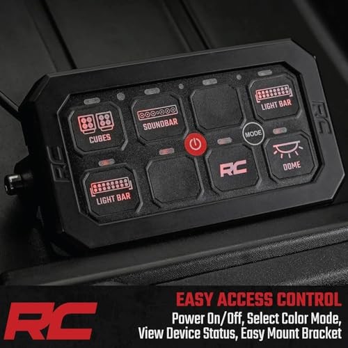 8-Gang Bluetooth RGB Backlit Switch Panel & Relay System - Universal Light &