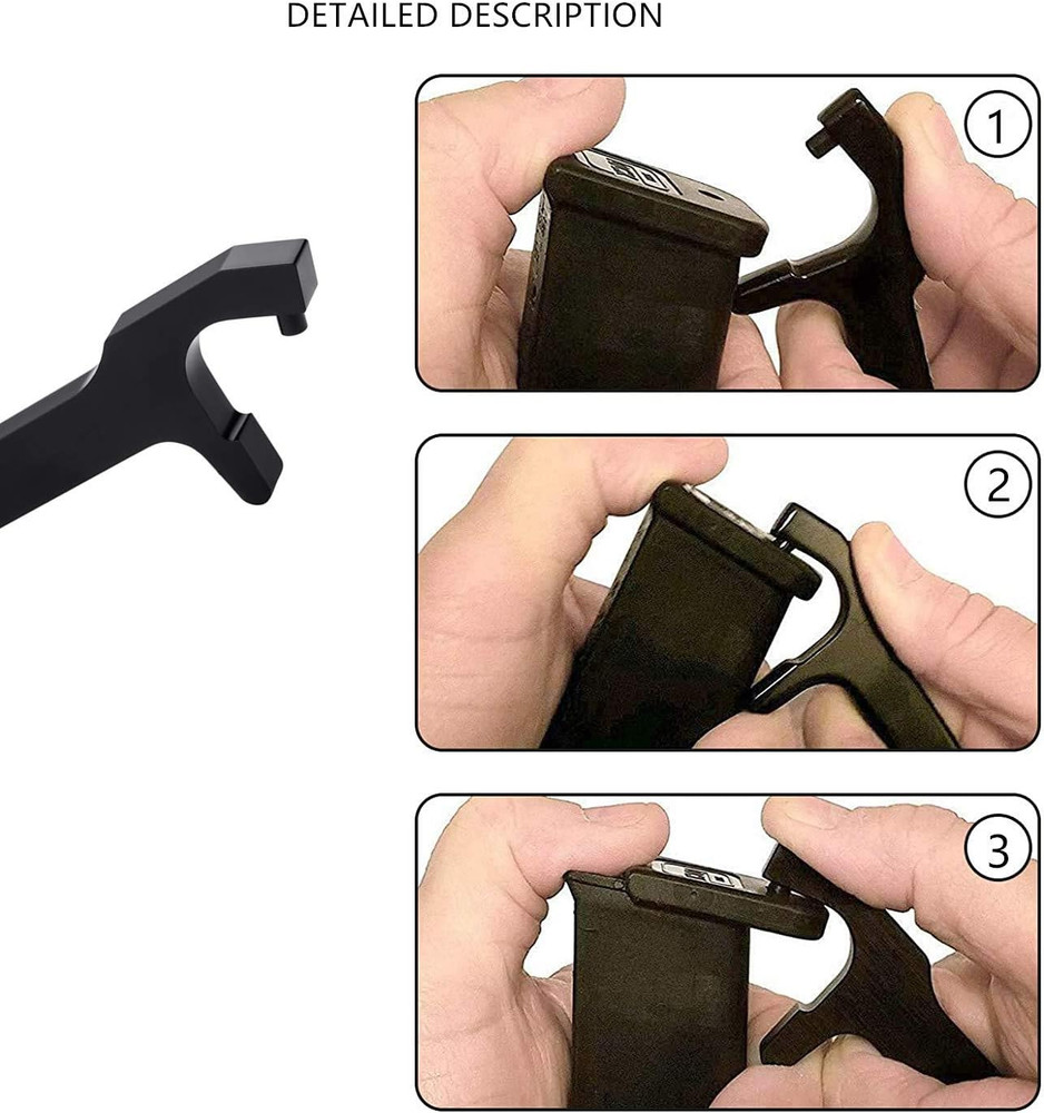 Tool Kit for Glock, Front Sight Remove Pin Punch Magazine Disassembly Tools for