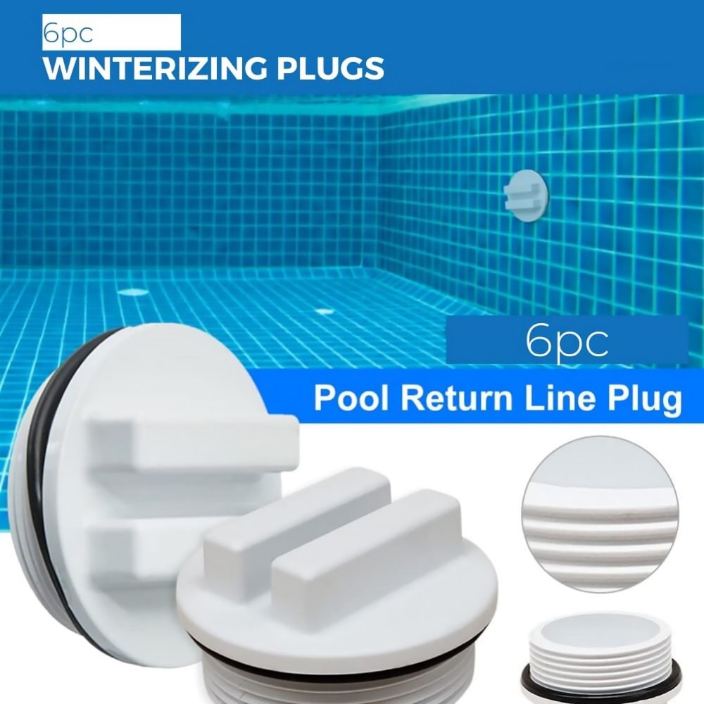 6* Pool Threaded Plugs Filter Drain Plug SP1022C For Winterizing Pools