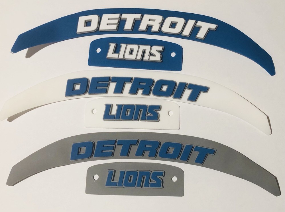 Lions Full Size Speed Helmet 3D Bumpers