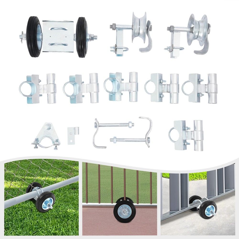 Sliding Gate Wheels Kit Rolling Gate Hardware Set Heavy Duty Gate Roller