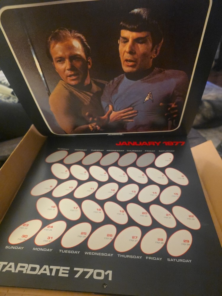 Star Trek Calendar Stardate 1977 Excellent Condition