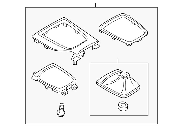 Genuine Mazda Automatic Transmission Shift Cover Plate BKA4-64-340A-02