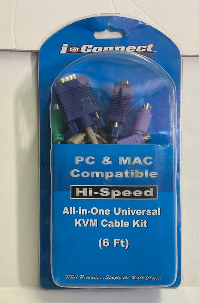 I connect Hi-Speed All in one Universal KVM Cable Kit - 6ft