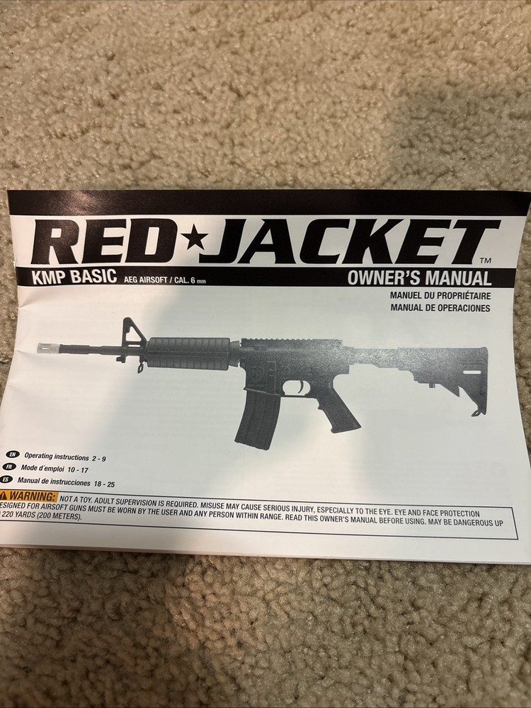 Red Jacket KMP Basic M4 Fully Auto and Semi Auto Airsoft Rifle.