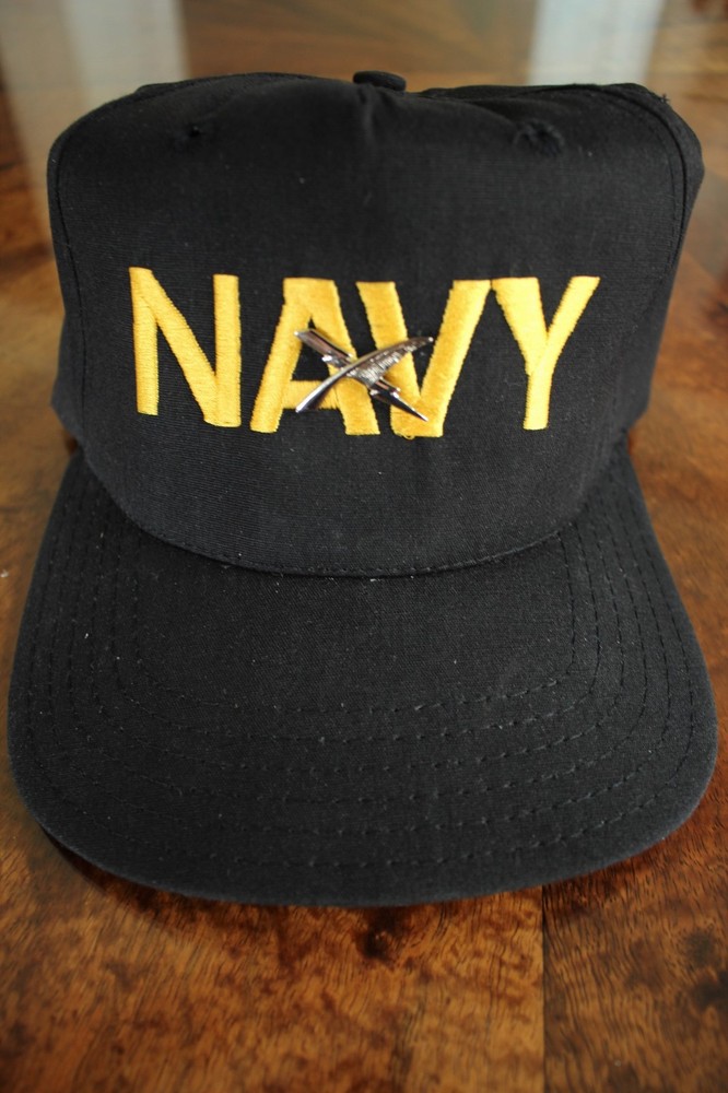 USN US NAVY SHIP SHORE CREWS CT CRYPTOLOGIC TECHNICIAN UTILITY BALL CAP W/ BADGE