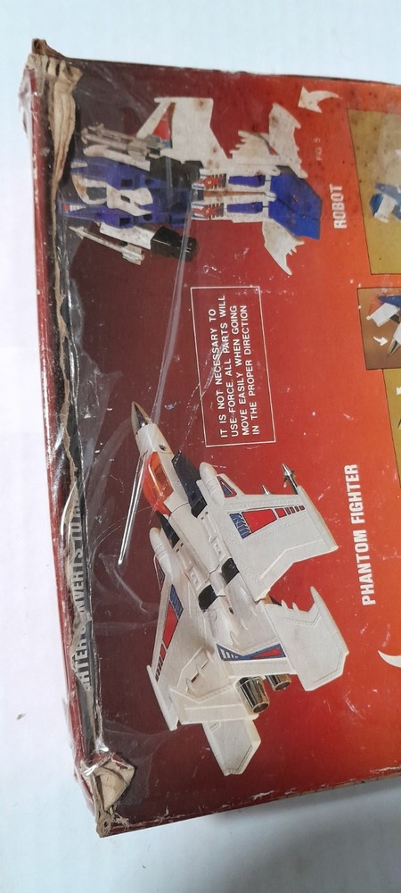 G1 Transformers Phantom F-15 Transistor Robots 1985 Black Variant Incomplete