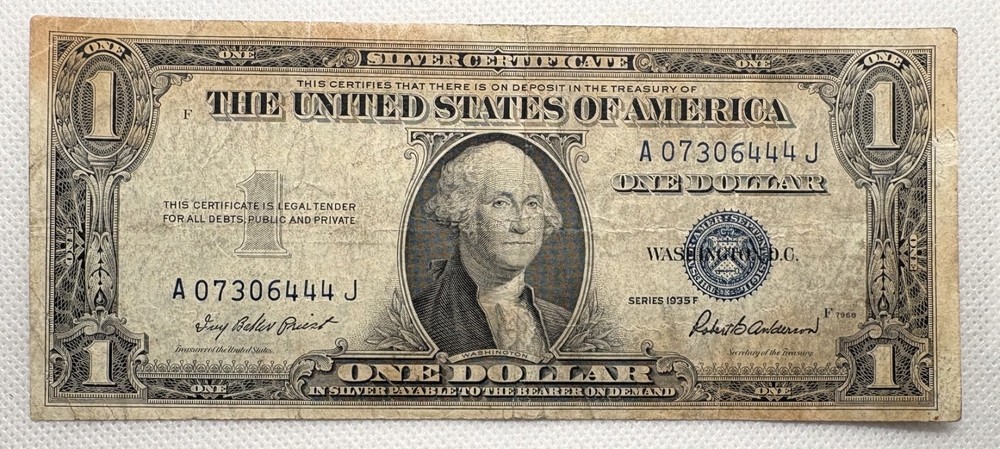 1935-F  - $1 Silver Certificate