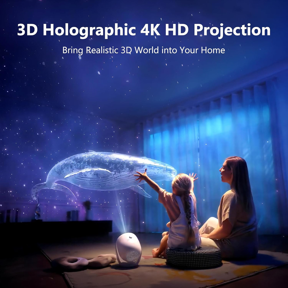 Galaxy Projector Pro - 4K Star Light & Bluetooth Speaker for Stunning Nights