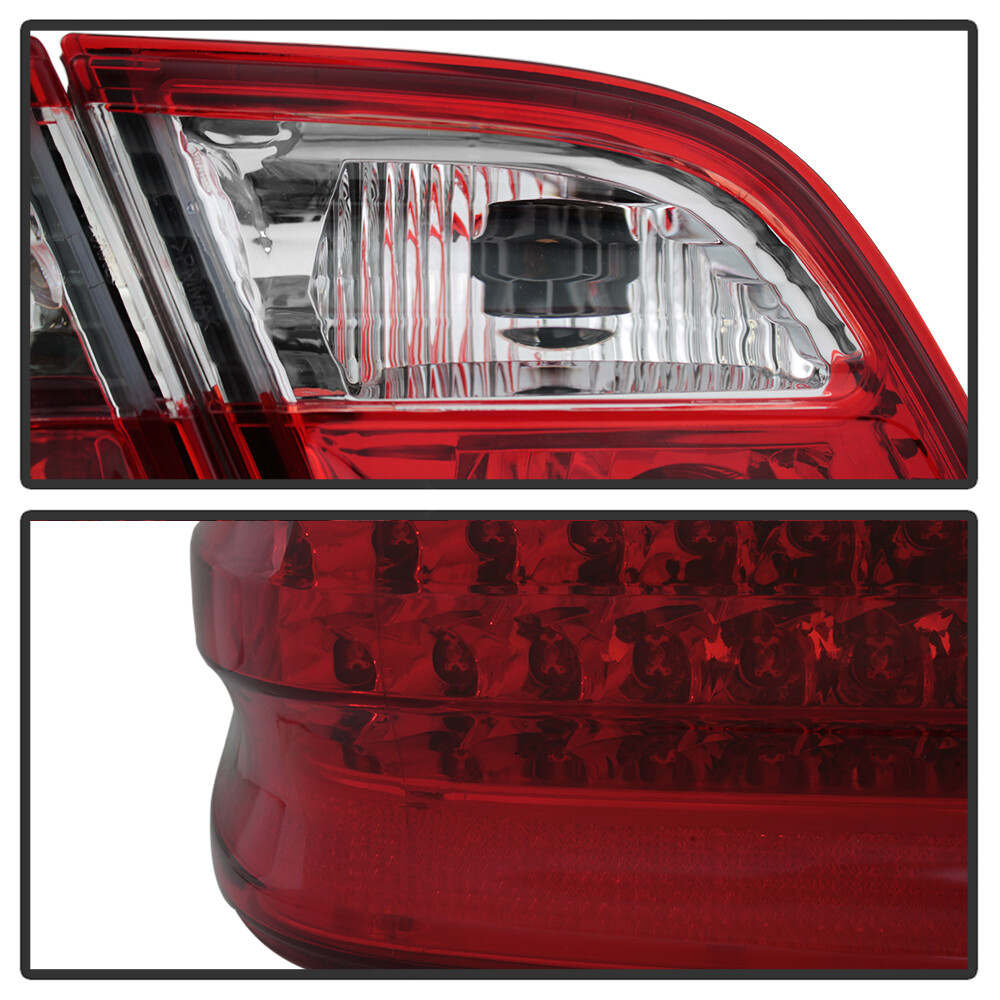 1996-2002 Mercede-Benz W210 E300 E320 E430 E55 Red Clear LED Tail Lights Lamps