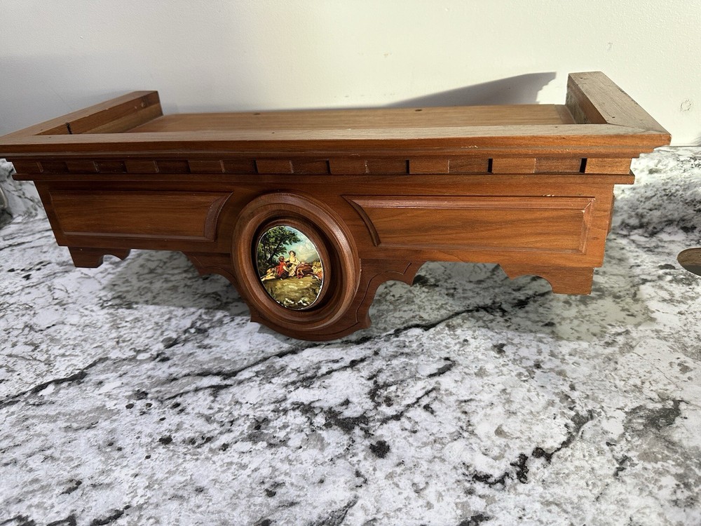 Antique Clock With Shelf