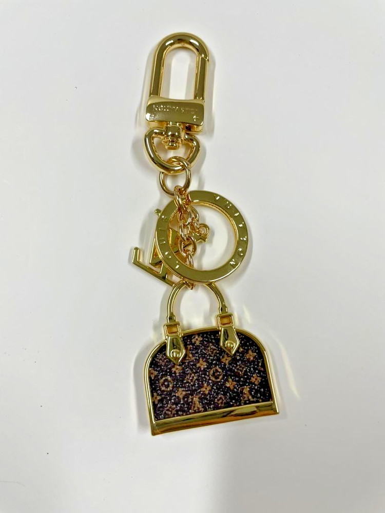 Louis Vuitton Monogram Iconic Keychain Alma Charm Gold Hardware