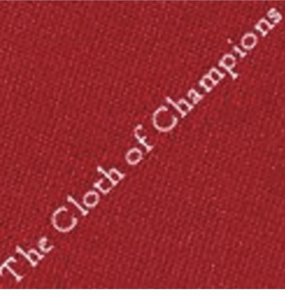 Used 9ft Simonis 960 Red Pool Table Felt 9ft, Great Condition