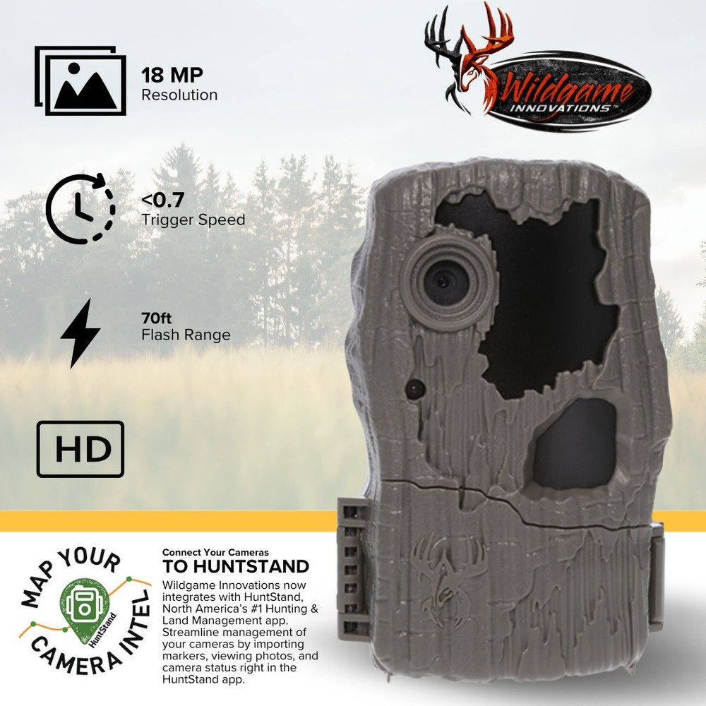 Wildgame Innovations Spark 2.0 Combo Lightsout 18MP Trail Camera 6 Pack Bundle