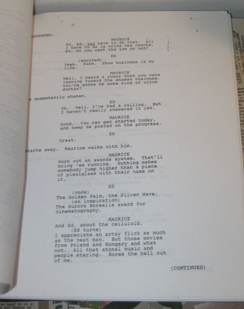 NORTHERN EXPOSURE ORIGINAL SCRIPT FOR "ROSEBUD" FINAL DRAFT SEASON 5