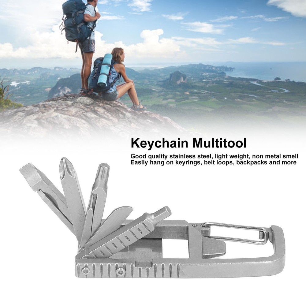 Compact 12 In 1 Keychain Multitool For Everyday Tools Recommended