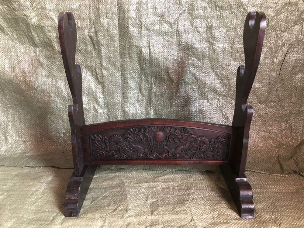 Collectable double dragons Wood Stand