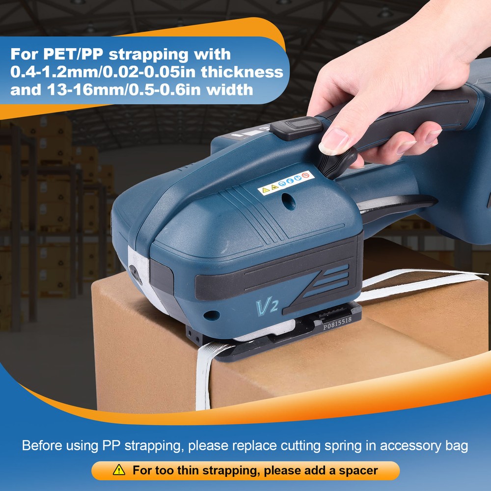 NTUD Automatic Electric Strapping Machine Tool For PP/PET 0.51"-0.63" Straps