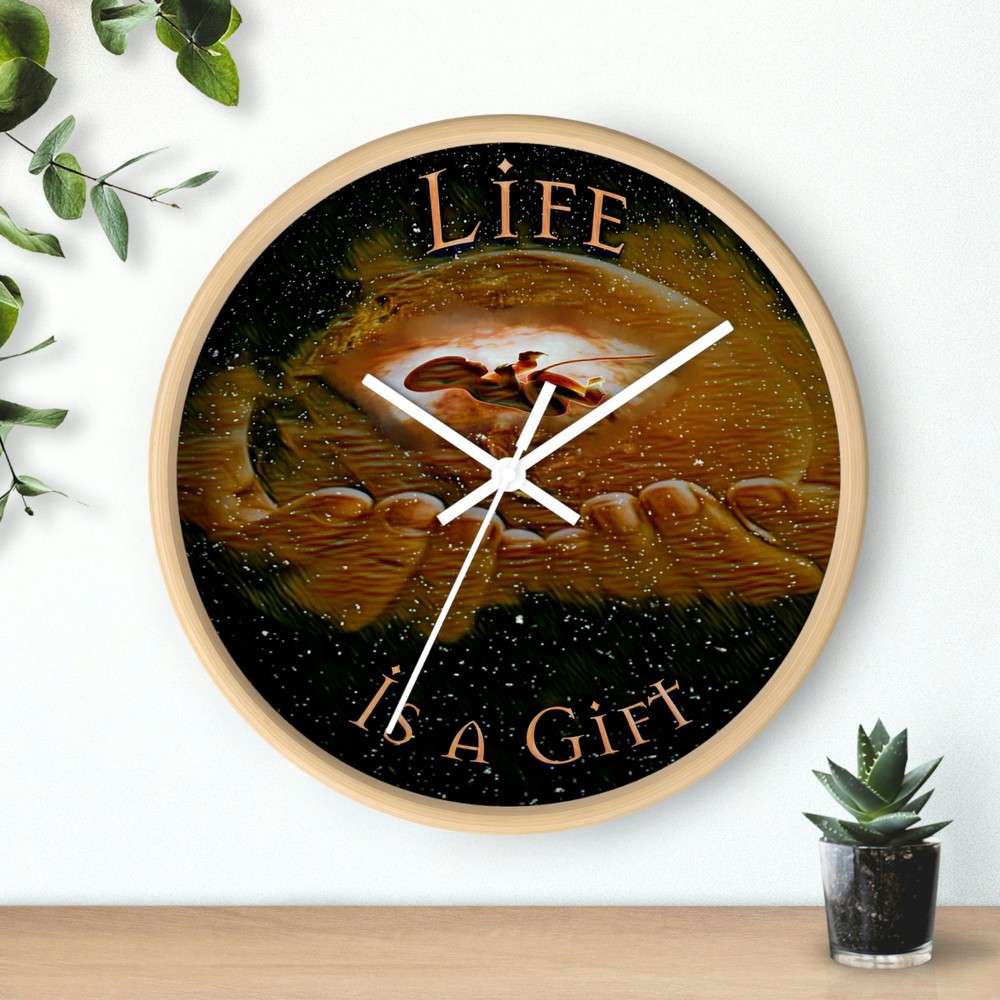 Wall Clock "Life is a Gift"