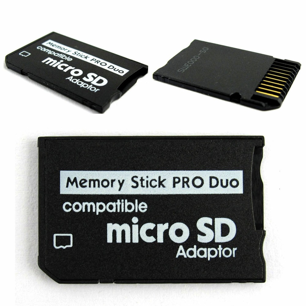 Memory Stick Pro Duo Adapter Micro SD SDHC TF Card Reader Converter Camera PSP