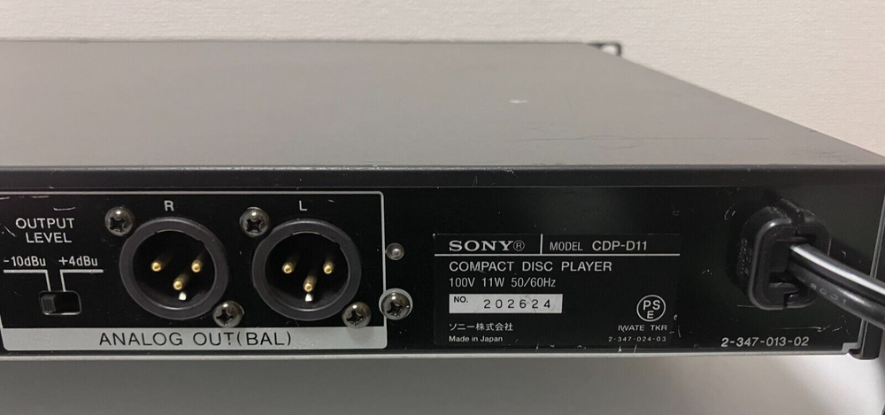 Sony CDP-D11 Compact Disc Player High Density Linear Converter Free Ship From JP