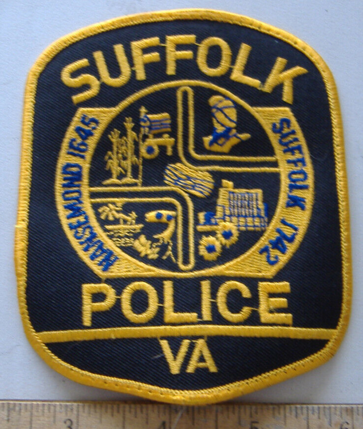 SUFFOLK POLICE  VIRGINIA  FABRIC   PATCH