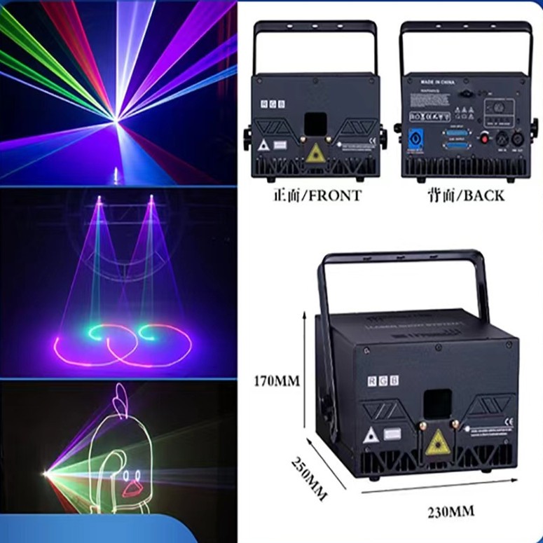 5W/10W Bluetooth Program RGB Animation Laser Projector Party DJ Stage Lighting