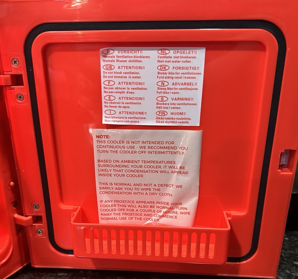 Minecraft Red TNT 9 Can Mini Fridge Light Up LED Lighting