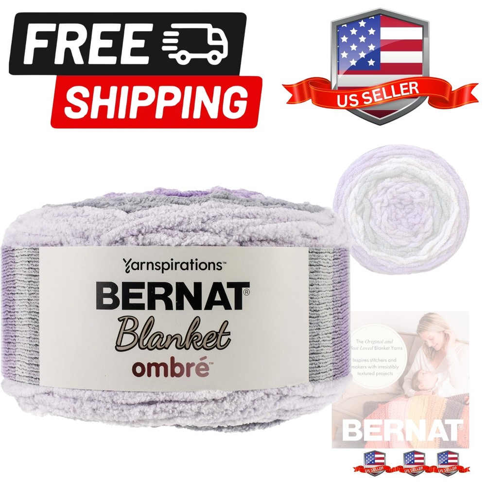 Blanket yarn, Cool Purple Ombre