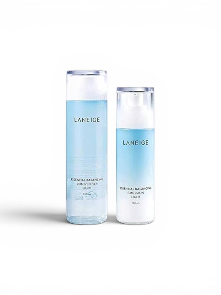 LANEIGE Basic Duo Set Light ~Moisture~ FULL SIZE  Gift Set, + 4 Bonus NIB