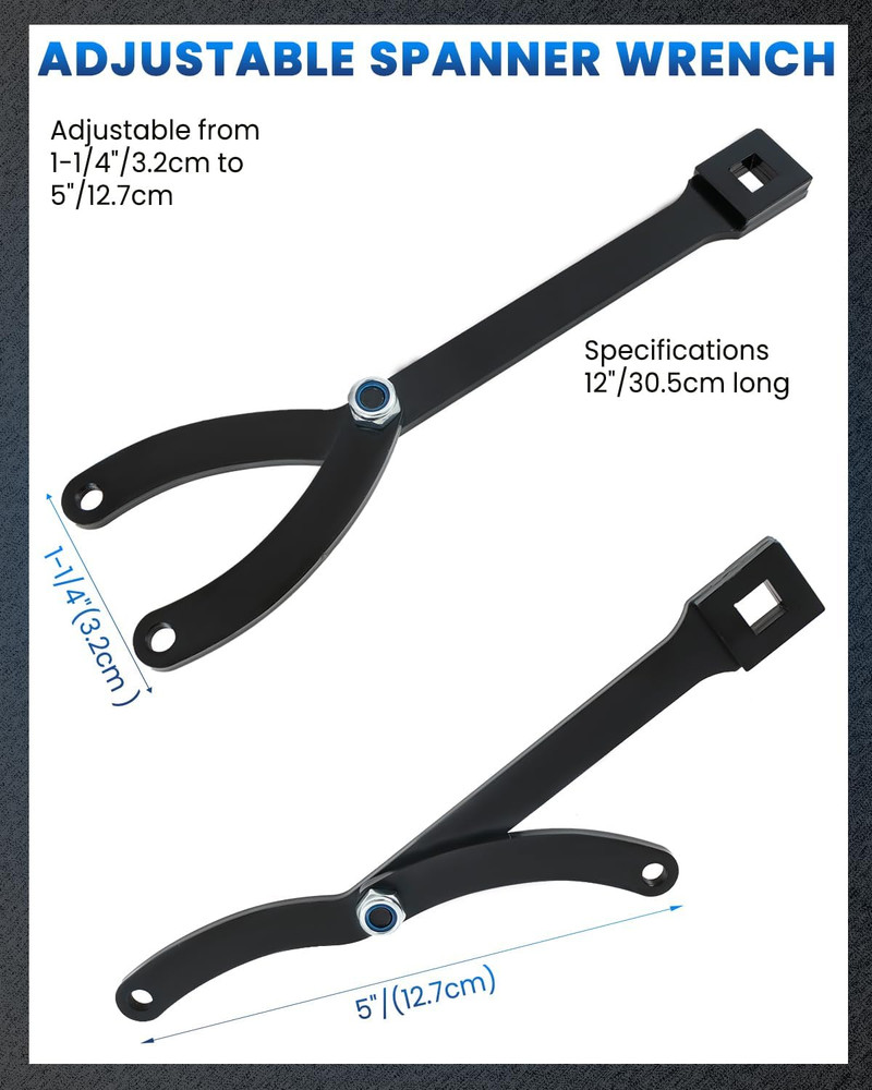 Adjustable Spanner Wrench Set, 15PCS Variable Pin Spanner Wrench for Cars, Motor