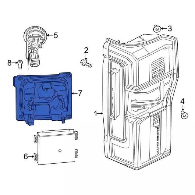 Genuine Ford Blind Spot Detection System Warning Sensor Bracket PC3Z-14D189-H