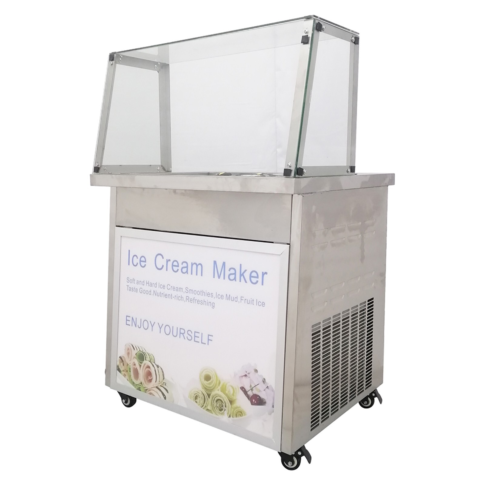 Thailand Ice Cream Roll Machine Fry Ice Cream Machine Frozen Yogurt Machine New