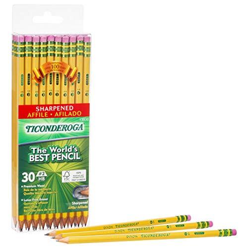 Pre-Sharpened Pencil, 2, Yellow Barrel, 30/Pack - DIX13830 30 Count