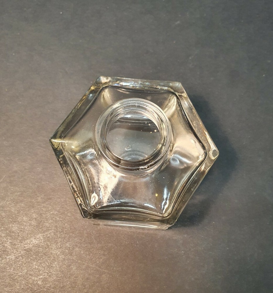 Hexagonal Clear Glass Vial Without Cap