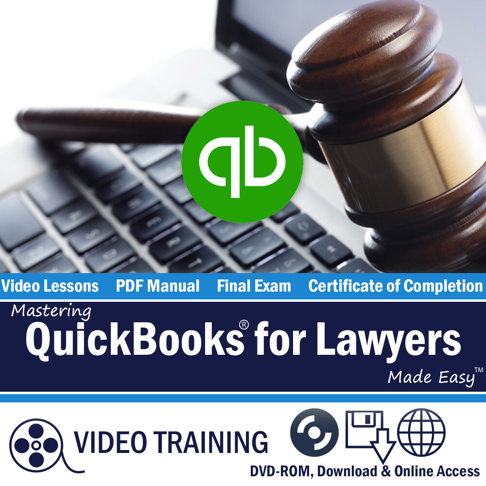 Learn Intuit QUICKBOOKS PRO FOR LAWYERS 2019 Training Tutorial DVD-ROM Course