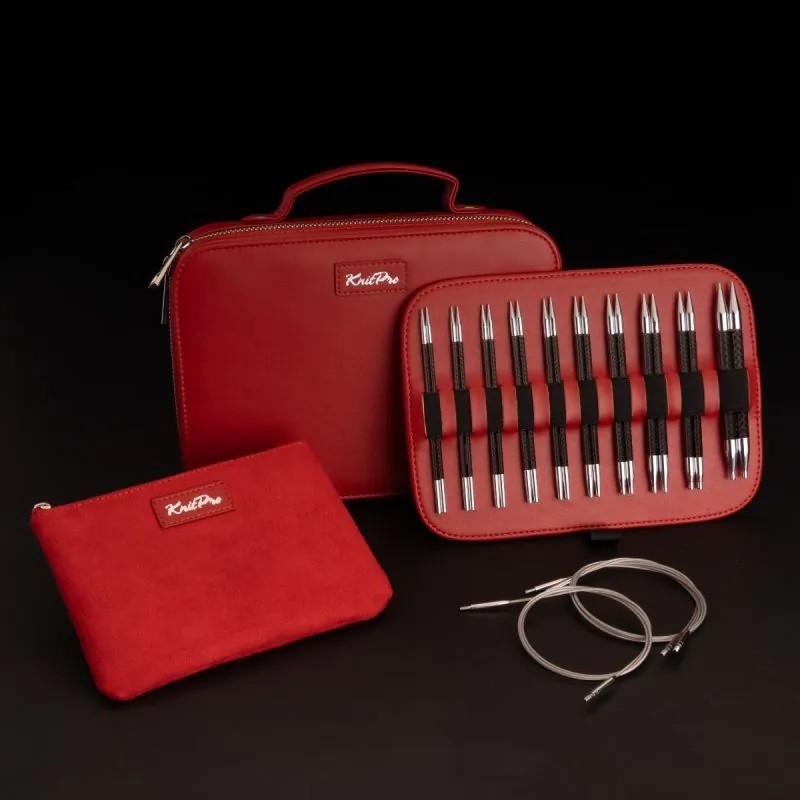 KnitPro Karbonz Élan Premium Interchangeable Circular Needle Gift Set