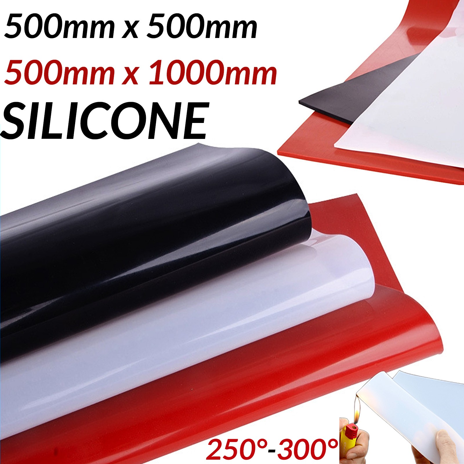 Silicone Sheet Silicone Rubber Sheet High temperature 0.1mm - 3mm Thickness