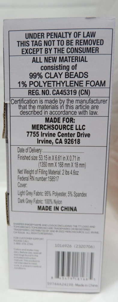 Sharper Image - Hot + Cold Back Wrap, Dual Intensity Soft Fabric, 53" Length