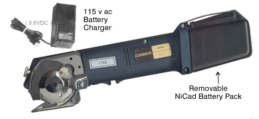 Portable Cordless Electric Rotary Shear. Model EC-360