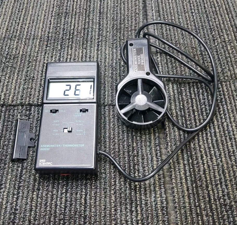Sper Scientific 840030 Digital Anemometer in Case