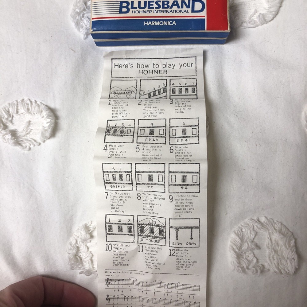 HORNER Blues and Harmonica W Original Instructions And Box