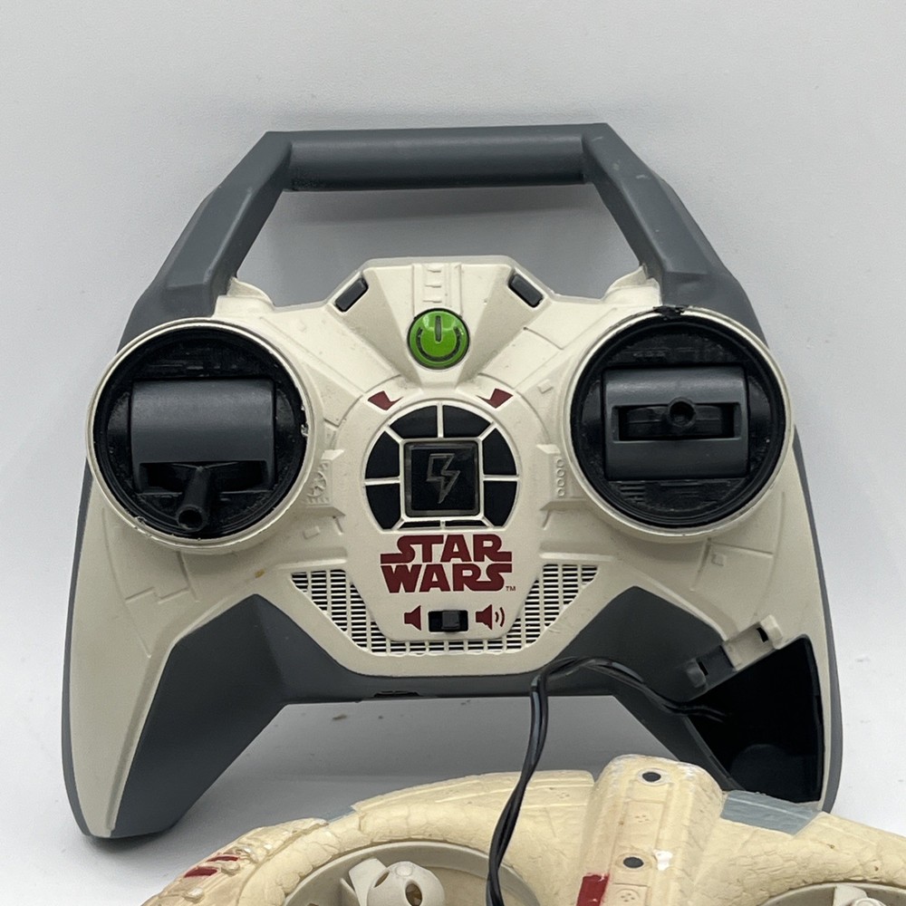 Air Hogs Star Wars Millenium Falcon RC Flying Drone Works, Needs Work