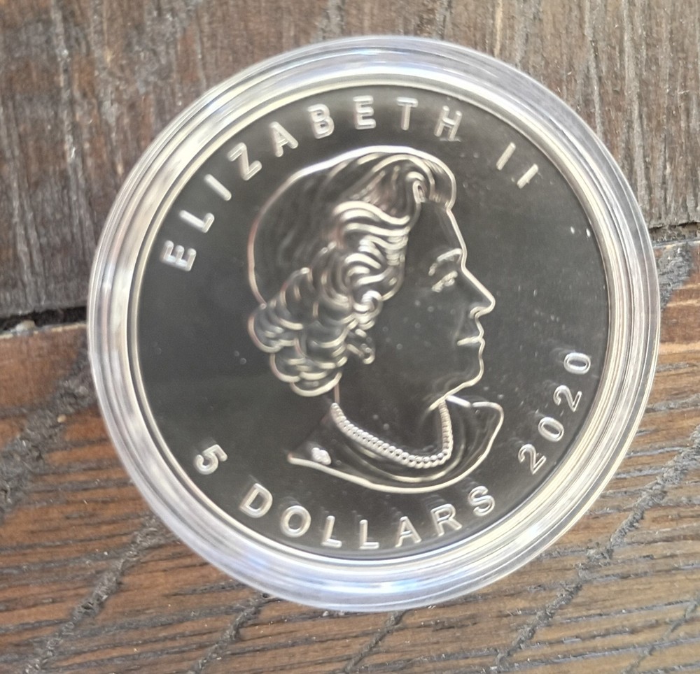 2020 $5 Silver W Mint Mark 1 oz silver CANADA