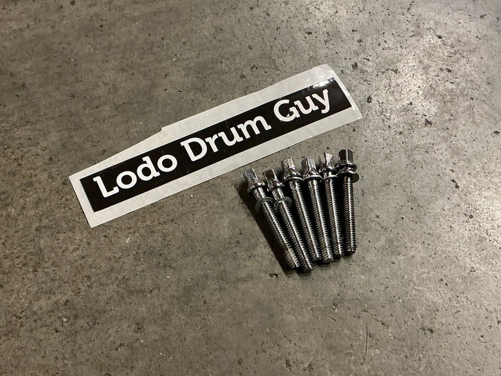 (6) Premier tom drum rods CHROME YOU GET SIX #BY6