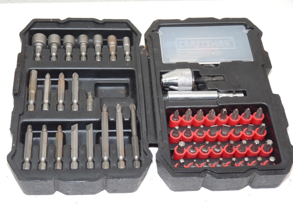 54-pc CRAFTSMAN Tools Speed Lok POWER DRIVING & Insert BIT SET w/Case Nut Setter