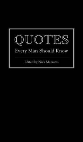 Quotes Every Man Should Know (Stuff You Should Know) - Hardcover - GOOD