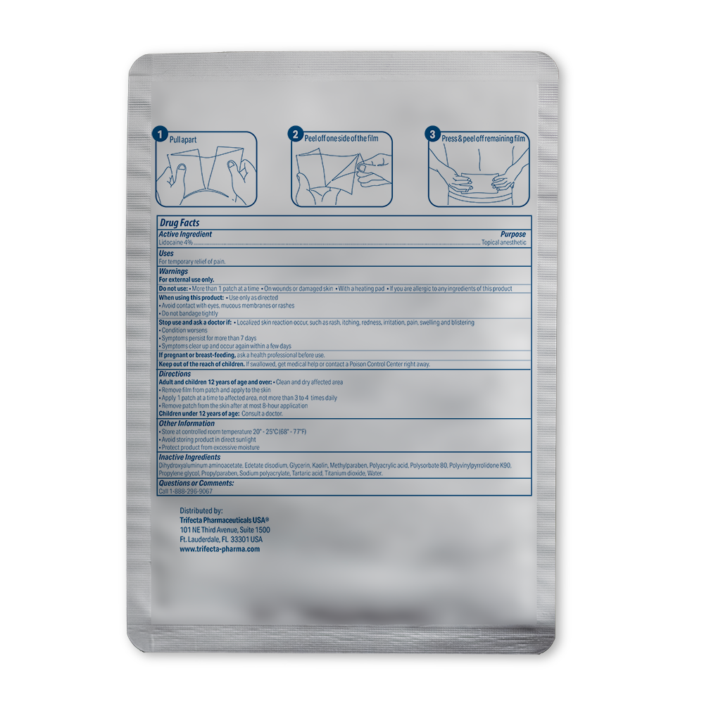 Lidocaine 4% Patch | Maximum Strength Pain Relief 15 Count |